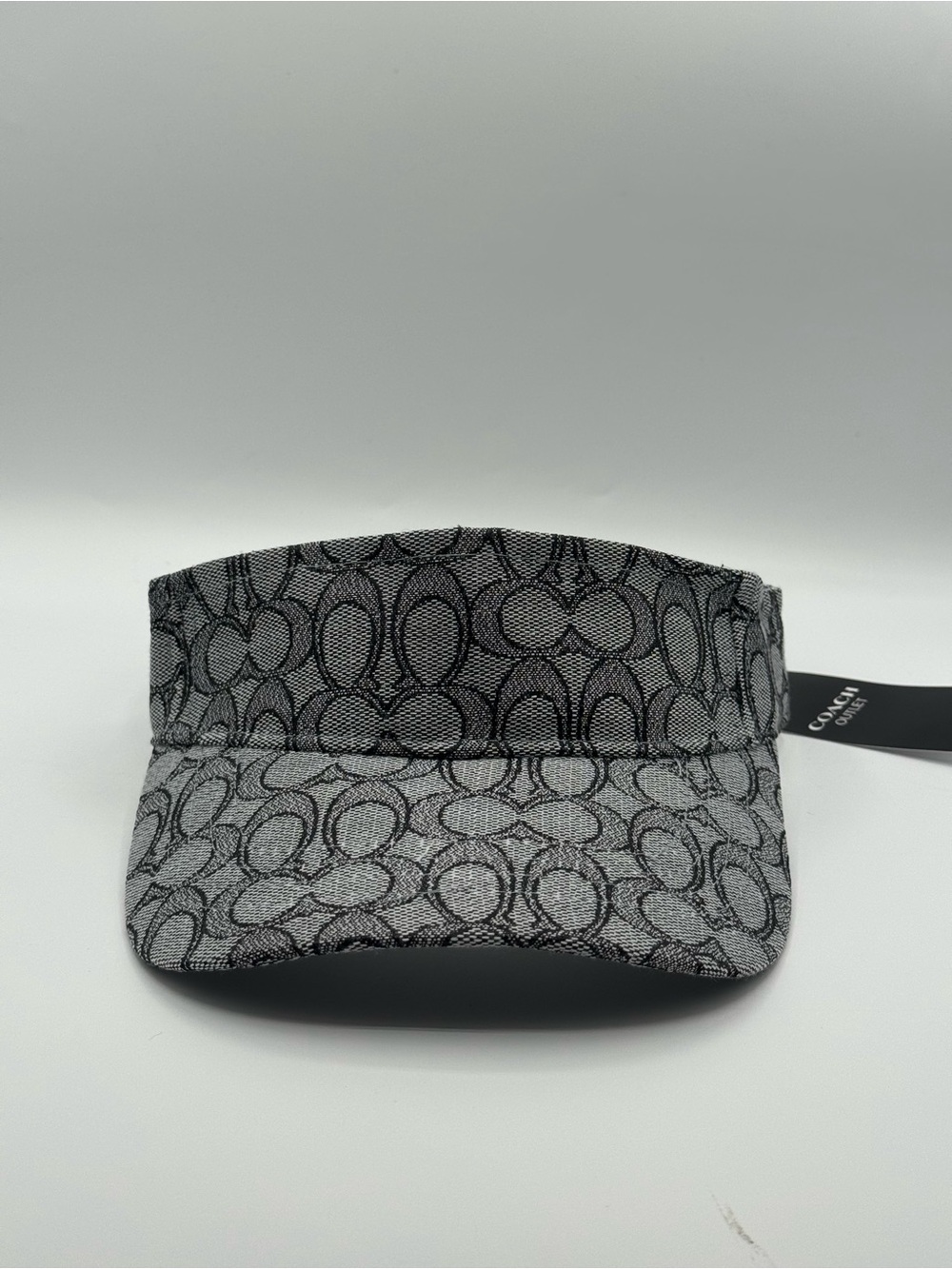 Coach Sun Visor Charcoal Gray/Black